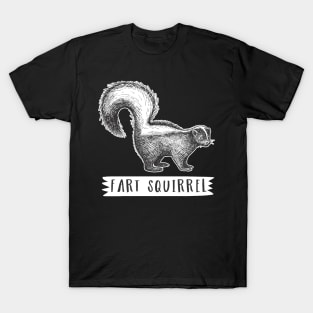 Fart Squirrel Funny Skunk T-Shirt